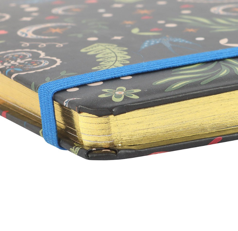 “Flowers & Birds” Hardcover Notebook, A5 - Image 3
